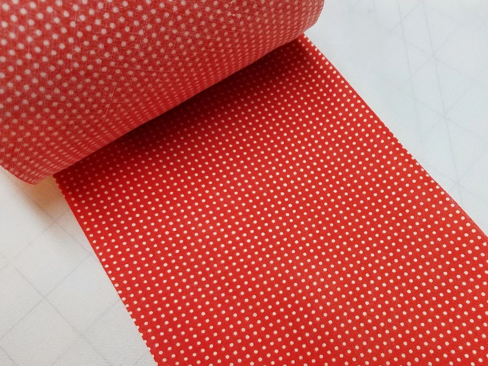 Borde de mezcla de algodón Red Dot 5 1/2 pulgadas. ancho 2 yardas Foto 1 de 1