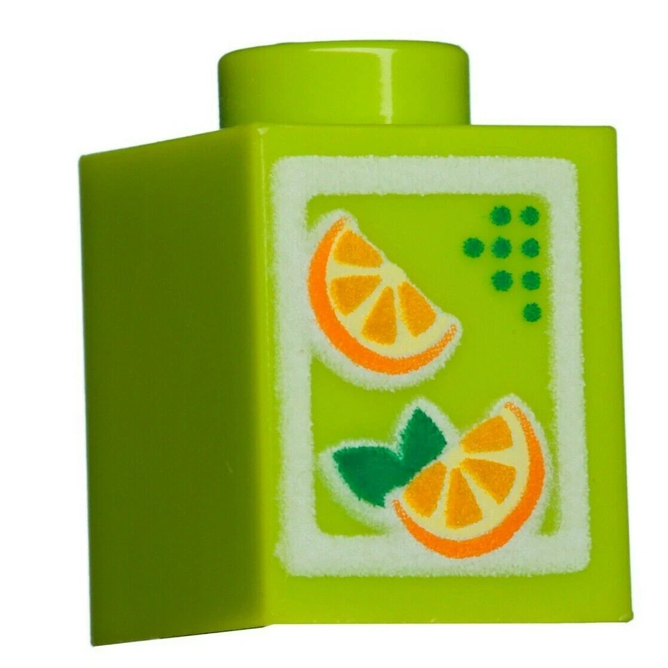 NEW LEGO - Bricks - Decorated - 1x1 Orange Juice Carton x 1 - 3061 10761 41435 - Image 1 of 1