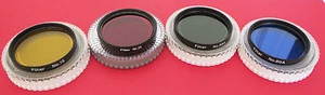 Set 4 Superior Qualité Jaune Rouge Bleu Vert 5.1cm Filtre pour Télescopes, BNC - Photo 1/5