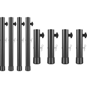 4Pcs Folding Table Leg Extenders Heavy Duty Steel Folding Table Leg Risers∴* - Picture 1 of 15