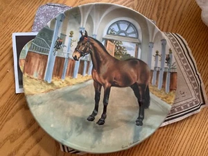 The Cleveland Bay By Spode 1989 Susie Whitcombe 6th Edition Noble Horse Plate - Picture 1 of 4