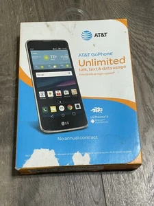 New Sealed AT&T GoPhone 16GB 5" LG Phoenix 2 Prepaid 4G LTE Smartphone - Picture 1 of 4