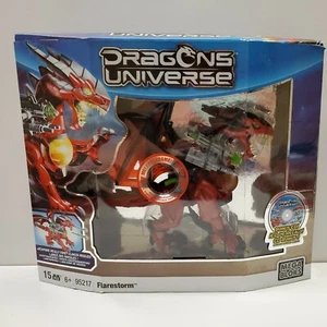 Mega Bloks Dragon Universe Flarestorm #95217 - 2010 Red Dragon mit Bonus Disc Neu in OVP - Bild 1 von 7