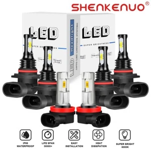 Kit faros LED y faros antiniebla para Toyota Corolla 09-2013 H11 9005 6000K - Imagen 1 de 12