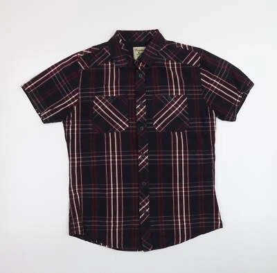 Twisted Soul para hombre multicolor a cuadros algodón abotonado talla S cuello Foto 1 de 4