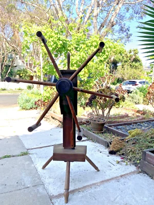 Primitive Wood Yarn skein Winder-Antique Farmhouse/ rustic decor or for use - Image 1 of 4