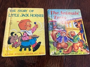 Vintage-Rand McNally Junior Elf Book-The Animal's Train Ride Little Jack Horner - Picture 1 of 9