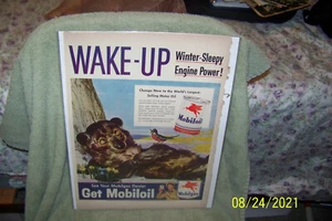 vintage magazine add gas&oil {mobil oil} - Imagen 1 de 1