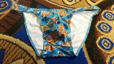 Aussiebum Herren Badetanga L/6 Blau Teint Schwarz Rot Grün Weiß - Bild 1 von 2