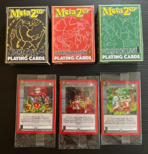 MetaZoo Playing Cards Cryptid Nation+Wilderness+Nightfall Deck+Promo Kickstarter - Picture 1 of 3