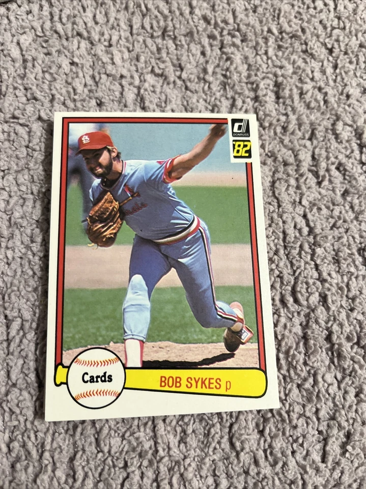 1982 Donruss St. Louis Cardinals Baseball Card #640 Bob Sykes - Image 1 of 1