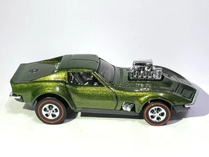 Hot Wheels CUSTOM MADE REDLINE '68 Gas Monkey Corvette, Olive Green Metallic - Picture 1 of 7