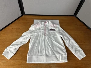 VINEYARD VINES The Shep Shirt 1/4 Zip Pullover White & Pink Seersucker Size 4T - Picture 1 of 9