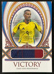 Alexander Isak 2025 Futera Unique 04/05 Patch Victory Game Used Memorabila #VC15 - Picture 1 of 3