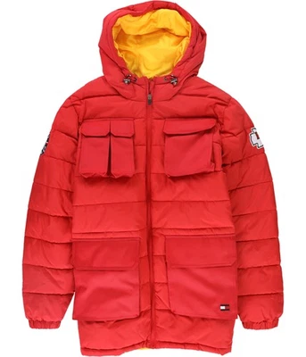 Tommy Hilfiger Mens Kansas City Chiefs Parka Coat, Red, Medium - Image 1 of 2