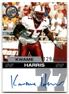 2003 Press Pass Autographs Silver Kwame Harris Auto 129/200 Stanford Cardinal - Picture 1 of 2