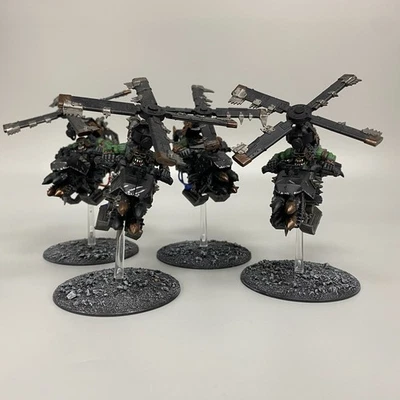 ORK 4 DEFFKOPTAS ORKS WARHAMMER 40,000 40K PAINTED SQUADRON GAMES WORKSHOP - Image 1 of 4
