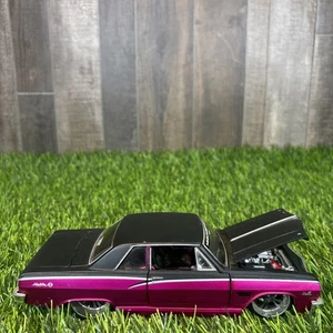 Maisto 1965 Chevy Chevelle Malibu SS Diecast 1:24 Purple Black No Box - Picture 1 of 9