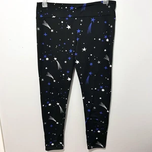 Cuddl Duds ClimateRight Leggings Donna M Stella Celeste AOP Yoga Elasticizzato 30x28 - Foto 1 di 11