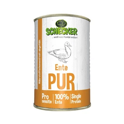 DOGREFORM Ente PUR Nassfutter Hunde 100 % Ente zum Barfen geeignet  6 x 410 g - Bild 1 von 3
