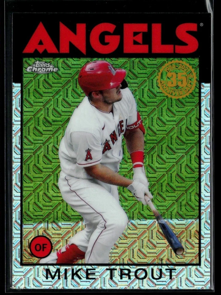 2021 Topps '86 Chrome Silver Pack #86BC-1 Mike Trout - Image 1 of 2