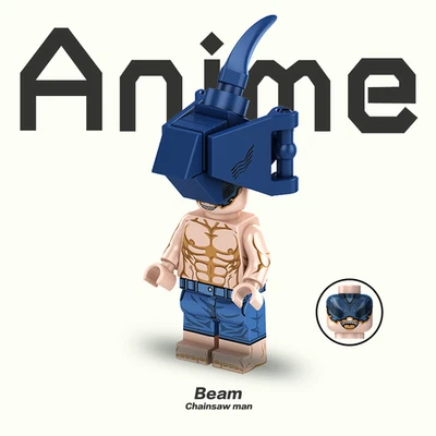 Custom 2 inch Chainsaw man Beam  minifigure Birthday gift for fans keychain - Image 1 of 2