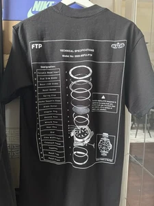 Camiseta Reloj Especificaciones Técnicas FTP - Talla XL - Negra - Totalmente Nueva - Imagen 1 de 6