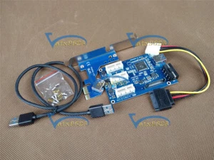 One New PCI-e Express 1X to 3 Port 1X Switch Multiplier HUB Riser Card+USB Cable - Picture 1 of 1