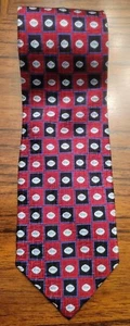 Pfizer Viagra Mens Silk Neck Tie Red Blue  Pharmaceutical Drug Advertising - Picture 1 of 10
