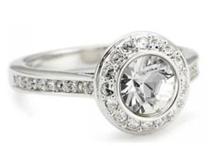 CRISTAL SWAROVSKI | ANILLO ANGELICAL NUEVO 1094776 RETIRADO 50 GRITOS RHS RARO 5 RODIO - Imagen 1 de 4