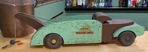 Rare Authentic 1940 Buddy L Wooden Wrecker Tow Truck 18 Inch Original Boom - Bild 1 von 11