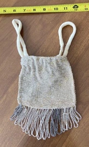 Vintage small wristlet Drawstring Beaded Evening Purse - Picture 1 of 1