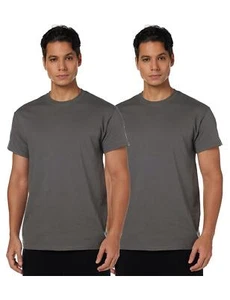 Gildan mens Heavy Cotton T-shirt, Style G5000, Multipack Shirt, Charcoal (2-pack - Picture 1 of 4