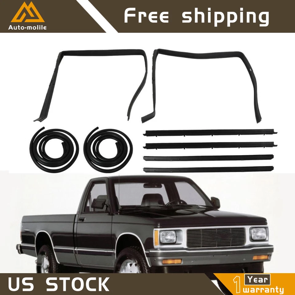 For 1983-1994 Chevy S10 Blazer GMC S15 Jimmy Door Seal Kit Inner & Outer Rubber - Image 1 of 4