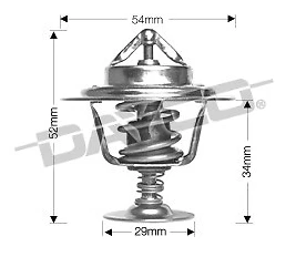 THERMOSTAT & GASKET FITS FORD FALCON WITH 3.9L 4.0L 6CYL ENGINE 1988-1998 - Image 1 of 2