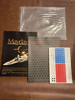 RARO 1978 MAYDAY Science Fiction Starship GDW Juego - VERSIÓN DE PRUEBA DE LANZAMIENTO NUEVO Foto 1 de 4