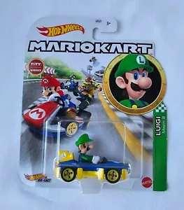 NUEVO Mattel GBG27 Hot Wheels Mario Kart LUIGI Mach 8 1:64 Die-Cast Car - Imagen 1 de 2