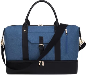 Weekender Bags Overnight Bag for Women Large Travel Duffle Bag for Mens Easy Pac - Picture 1 of 12