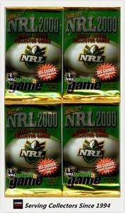 2000 Select NRL Trading Cards Inaugural Series 18-Sealed Pack Unit