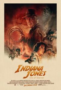 Indiana Jones Dial Of Destiny original DS movie poster 27x40 D/S INTL FINAL MINT