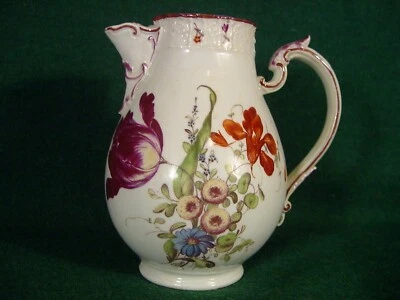 Людвигсбург сливочник или кремовый кувшин цветочные цветы антикварный немецкий фарфор 18thc - Изображение 1 из 4