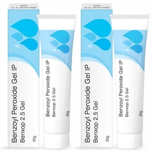 Benxop 2.5% Benzoyl Peroxide Water Based Gel for Acne 20gX2 - Picture 1 of 5