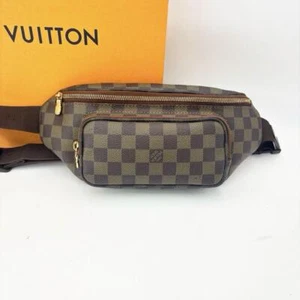 LOUIS VUITTON Damier Bumbag Melvire Waist Pouch Brown Shoulder Bag From Japan - Picture 1 of 24