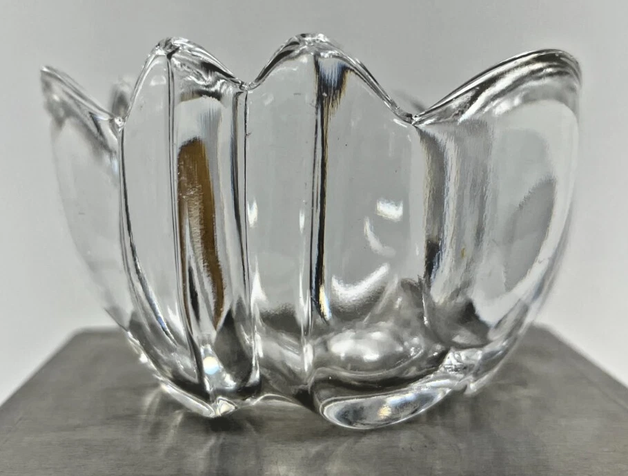 De Colección Orrefors Plato Cuenco Cristal Tulipán Baratija Caramelo Firmado Suecia 2" x 4" Regalo Foto 1 de 4