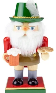 German Santa Nutcracker 7 Inch Traditional Wooden Nutcracker, Festive Colors - Picture 1 of 9