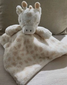 KellyToy K Luxe Giraffe Lovey Security Blanket  Plush Rattle 14.5" x 14.5" - Picture 1 of 7