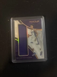 A101,132 - 2016-17 Immaculate Collection Grand Jersey #12 Malachi Richardson/50 - Picture 1 of 2