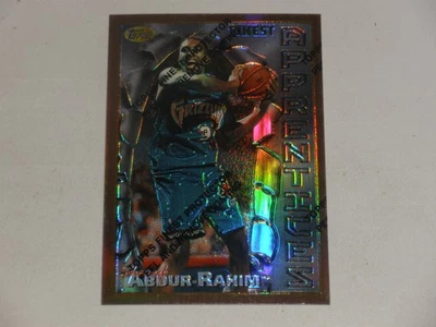1996-97 Topps Finest Apprentices refractor de bronce #54 Shareef Abdur-Rahim radiocontrol Foto 1 de 2