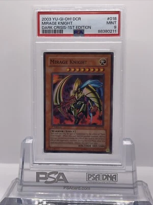 PSA 9 Yu-Gi-Oh! TCG Mirage Knight Dark Crisis DCR-018 1st Edition Super Rare - Image 1 of 2