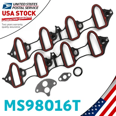 Engine Intake Gasket For Cadillac Escalade ESV 6.0L 6.2L 2003-2009 MS98016T New - Image 1 of 4
